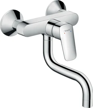 Hansgrohe Spültischmischer Logis Schwenkauslauf chrom Wandmodell, 71836000 , 71836000 71836000