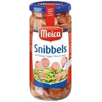 Meica Wurstkonserve, Meica Snibbels Würstchenscheiben für Eintopf ATG 207g Glas 380g