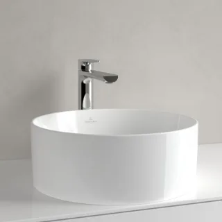 Villeroy und Boch Collaro Aufsatzwaschtisch 4A184001 Ø 40 cm, ohne Überlauf, weiß Alpin