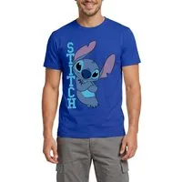 Spreadshirt T-Shirt Lilo & Stitch, Stitch Mit Schriftzug Männer T-Shirt (1-tlg)