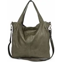 sanumi Tragetasche weicher italienischer Leder-Shopper