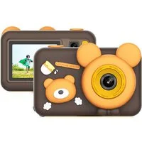 KINSI Kinder-Digitalkamera mit Dualer Kamera,2600P HD Auflösung Sofortbildkamera (Musikplayer,Ideal für Jungen & Mädchen ab 3 Jahren)