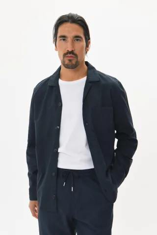 Overshirts Gerade Passform dark navy