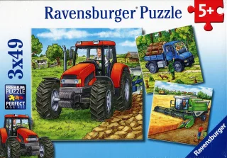 Ravensburger Puzzle 09388 - Große Landmaschinen [3 x 49 Teile]