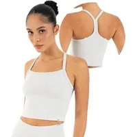 Smilodox Tanktop Vonda, Crop Top Damen, Sport-Top für Gym,Yoga & Freizeit Racerback, Seamless, Shaped Fit, Rundhals, atmungsaktiv