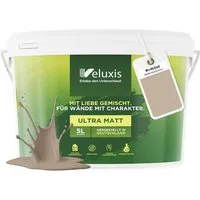 Veluxis Wandfarbe Veluxis® Wandfarbe Universal, Deckkraft-Klasse 1, Streifenfrei, tropfarm & VOC-frei