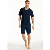uncover by SCHIESSER Shorty Uncover Nightwear (2 tlg) V-Ausschnitt, Kurzarm, Kurze Hose, Reine Baumwolle, weich