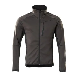 MASCOT Fleecepullover mit Reißverschluss UNIQUE Dunkelanthrazit / Schwarz XS - 18603-316-1809-XS