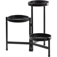 Mojawo Blumenkasten XL Blumenständer Blumentreppe Pflanzenregal Blumenregal 47x47xH.43cm