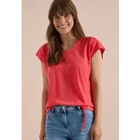 CECIL V-Shirt mit Cut-Out Detail