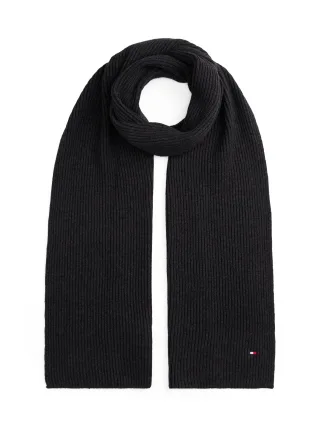 TH FLAG PIMA COTTON CASH SCARF Charcoal Gray - Gr. - OS