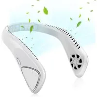 MOPUEA Umhängeventilator Halslüfter extrem lange Lebensdauer, große Kapazität, Silikon