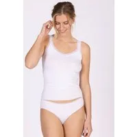 Nina Von C. Achseltop Simply basic, weich, elastisch, bequem, eng, mit Spitze, Rundhalsausschnitt
