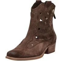 Felmini Stiefelette Veloursleder . Cowboy Stiefelette