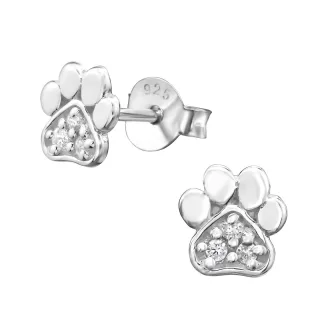 Pfoten Ohrringe aus 925 Silber