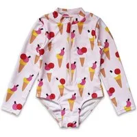Toby Tiger Badeanzug Badeanzug mit Eiswaffe Print