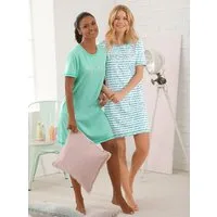 Witt Sleepshirt Kurzarm-Sleepshirts (2-tlg)