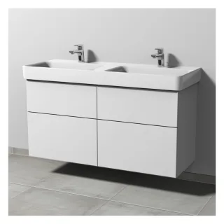 Sanipa 3way Waschtischunterbau zu Laufen Pro S Waschtisch mit 4 Auszügen, Weiß-Soft SM78743