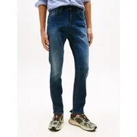 Tommy Jeans Gerade Jeans Scanton Slim Mit Markenlabel aus Leder hinten