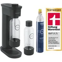 Grohe Wassersprudler Blue Fizz Wassersprudler, Basic Couple Starter Set, schwarz (31942K00)