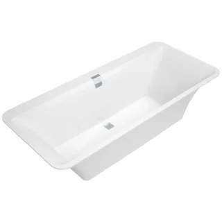 Villeroy & Boch Squaro Edge 12 Badewanne UBQ180SQE7DV01, 180 x 80 cm, Quaryl, weiss