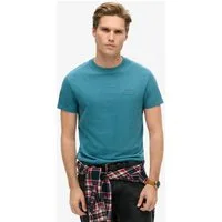 Superdry Rundhalsshirt ESSENTIAL LOGO EMB TEE aus Baumwolle und Single Jersey, Slim Fit, Kurzarm, hüftlang