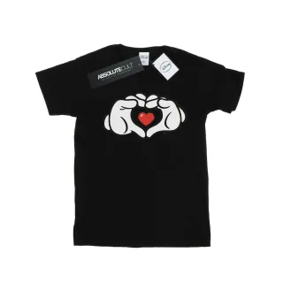 Disney - "Mickey Mouse Heart Hands" T-Shirt für Herren (Schwarz)