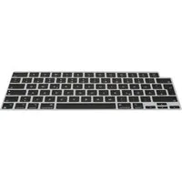 kwmobile Etui Silikon Tastaturschutz für Apple Macbook Air 15 2023 M2 (A2941), QWERTZ Keyboard Cover Abdeckung - Schwarz
