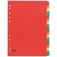 Otto Office Aktenordner, Register 20-tlg., blanko intensivfarben, DIN A4, Karton
