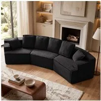 COMHOMA Sofa modulares Schlafsofa, Polstersofa, 3-Sitzer Sofa, Sektionscouch, Keine Montage erforderlich, mit Aufbewahrungstasche, schlaffunktion