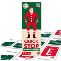 ATM GAMING Spiel QuickStop - Das Buchstaben-Duell - Familien-Edition, Familienspiel, Kartenspiel, Reisespiel, Gesellschaftsspiel