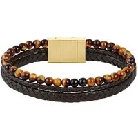 BOSS Lederarmband SPHERE MIXED, mit Onyx oder Tigerauge