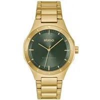 HUGO Quarzuhr #LIT 1530449, Armbanduhr, Herrenuhr, Edelstahlarmband, analog