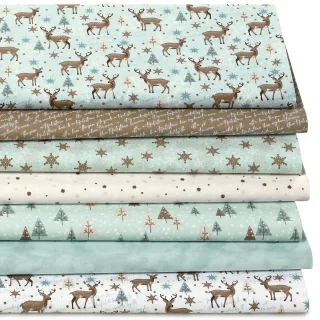 Patchwork- und Quiltpaket "Winterzeit", hellblau-color