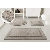 OTTO home Badematte Meellor, Höhe 20 mm, rutschhemmend beschichtet, fußbodenheizungsgeeignet, Baumwolle, rechteckig, Badteppich, getuftet, modern, Uni, antirutsch, flauschig, Baumwolle