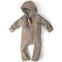 Ehrenkind Overall Walkoverall Baby aus Merino Schurwolle mit Reißverschluss (Beige, Gr. 50-56) Wollwalk Overall Baby 50/56