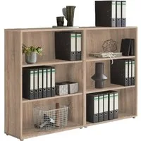 moebel-dich-auf Aktenregal TABOR 1 niedrig, Ordnerregal 6 Fächer ideal für DIN A4 Ordner, Made in Germany