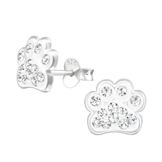 Pfoten Ohrringe aus 925 Silber