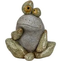 MF Gartenfigur Gartenfigur Steinfrosch Oskar aus Magnesia 25cm, (1 St)