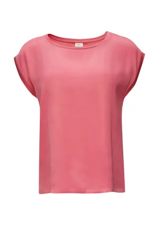 s.Oliver BLACK LABEL - Jerseyshirt im Fabricmix pink - Gr. - 34