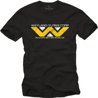 MAKAYA Print-Shirt Alien Logo Print Herrenshirt Weyland Yutani Corp Ufo Monster mit Druck
