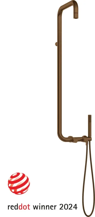 Neuesbad Serie 600 Duschsystem, Oberfläche: bronze gebürstet NB1NQS_C4XM1