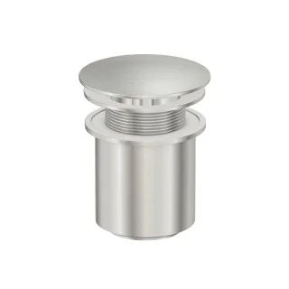 Steinberg Serie 100 Ablaufgarnitur mit Druckverschluss (mit Überlauf), brushed nickel, 100 1692 BN 100 1692 BN