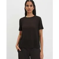 someday Kurzarmshirt Kadina aus Jersey mit feiner Rippstruktur Weich fließend mit angenehmem Tragegefühl