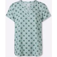 Sieh an! Klassische Bluse Schlupfbluse Kurzarm