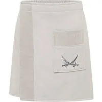 Sansibar Sylt Kilt Sansibar Herren Sauna-Kilt mit bestickter Tasche, 50x145 cm, Baumwolle, Klettverschluss, mit Gummizug am Rücken, Klettverschluss