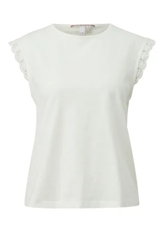 qs - T-Shirt creme - Gr. - XS