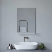 AQUABATOS Badspiegel Spiegel Badezimmer mit Ablage Badzimmer Spiegel Wandspiegel (50x70 80x60 100x60cm)