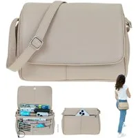 Alessandro Salvatore Handtasche Leder Damen mittel klein Lederhandtasche, Schultertasche Echtleder Damentasche Tasche Florenz 12975 + Etui