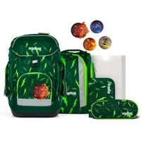 ergobag Schulranzen Schulranzen-Set MAXI Bärtastisch 6-teilig, 25/26 (6-teilig), ergonomisch, ab 1. Klasse, Your-Size-System